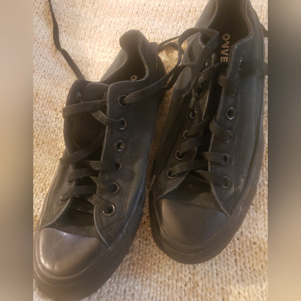 Converse Chuck Taylor All Star Low – Monochrome Triple Black Unisex Men7/Woman9 - Picture 3 of 11